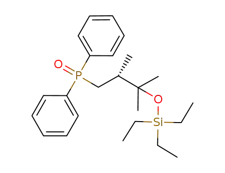 Molecular Structure of 1227926-70-6 (Phosphine oxide, [(2R)-2,3-dimethyl-3-[(triethylsilyl)oxy]butyl]diphenyl-)