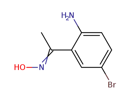 Molecular Structure of 6965-88-4 (4-bromo-2-[(1Z)-N-hydroxyethanimidoyl]aniline)