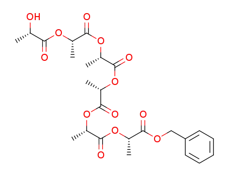 (2S)-1-{[(2S)-1-{[(2S)-1-{[(2S)-1-{[(2S)-1-(benzyloxy)-1-oxopropan-2-yl]oxy}-1-oxopropan-2-yl]oxy}-1-oxopropan-2-yl]oxy}-1-oxopropan-2-yl]oxy}-1-oxopropan-2-yl (2S)-2-hydroxypropanoate