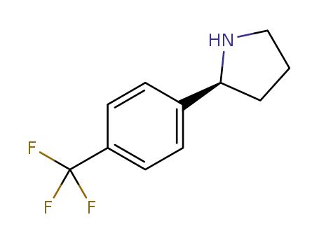 Molecular Structure of 298690-84-3 (2-(4-Trifluoromethylphenyl)pyrrolidine)