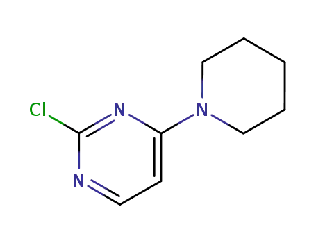 Molecular Structure of 5429-00-5 (2-CHLORO-4-PIPERIDIN-1-YL-PYRIMIDINE)