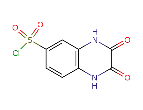 Molecular Structure of 952-10-3 (2,3-DIOXO-1,2,3,4-TETRAHYDROQUINOXALINE-6-SULFONYL CHLORIDE)