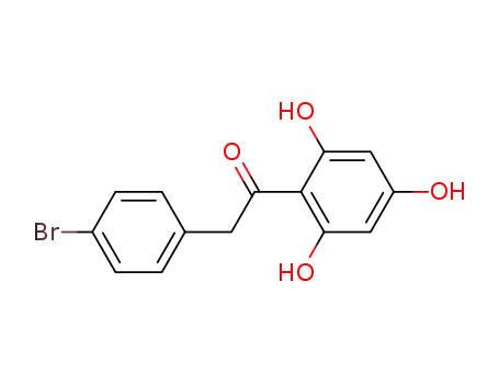 Molecular Structure of 147220-80-2 (2(4'-BROMOPHENYL)-2',4',6'-TRIHYDROXYACETOPHENONE)