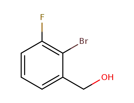 Molecular Structure of 1184915-45-4 ((2-bromo-3-fluorophenyl)methanol)
