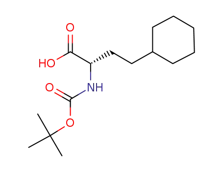 Molecular Structure of 154731-88-1 ((S)-α-[[(1,1-dimethylethoxy)carbonyl]amino]cyclohexanebutanoic acid)