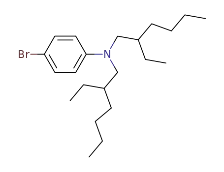 Molecular Structure of 821789-51-9 (Benzenamine, 4-bromo-N,N-bis(2-ethylhexyl)-)