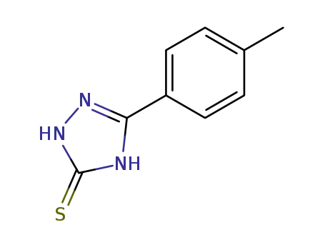 Molecular Structure of 64310-34-5 (3-(4-METHYLPHENYL)-1H-1,2,4-TRIAZOLE-5-THIOL)