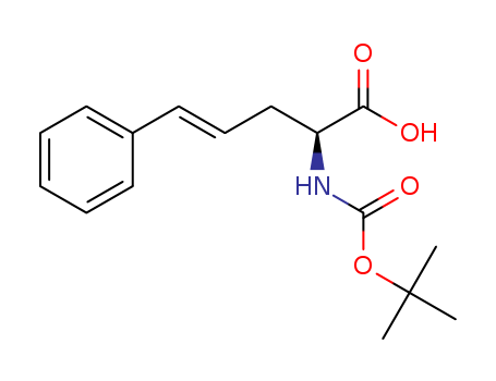 4-Pentenoic acid,2-[[(1,1-dimethylethoxy)carbonyl]amino]-5-phenyl-, (2R)-