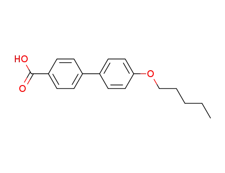 Molecular Structure of 59748-15-1 (4-(PENTYLOXY)-4'-BIPHENYLCARBOXYLIC ACID)