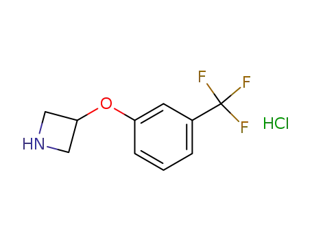 Molecular Structure of 1188374-88-0 (3-[3-(Trifluoromethyl)phenoxy]azetidine hydrochloride)