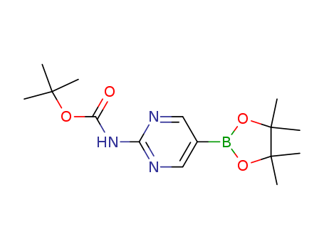 [2-[(tert-Butoxycarbonyl)amino]pyrimidin-5-yl]boronic acid pinacol ester