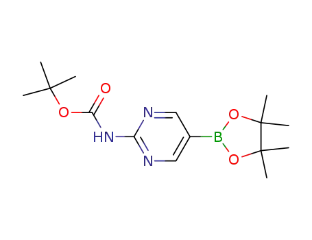 tert-Butyl (5-(4,4,5,5-tetramethyl-1,3,2-dioxaborolan-2-yl)pyrimidin-2-yl)carbamate