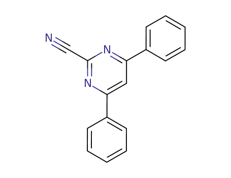 Molecular Structure of 6484-21-5 (4,6-diphenylpyrimidine-2-carbonitrile)