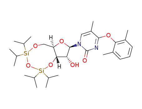 3',5'-O-(1,1,3,3-tetraisopropyldisiloxane-1,3-diyl)-4-O-(2,6-dimethylphenyl)-5-methyluridine