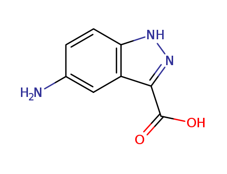 5-Amino-1H-indazole-3-carboxylic acid cas no. 78155-77-8 98%