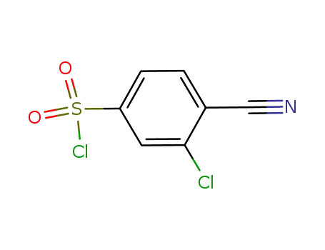 Molecular Structure of 213130-43-9 (3-Chloro-4-cyano-benzenesulfonyl chloride)