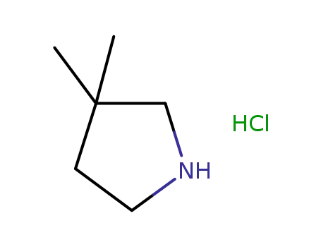 Molecular Structure of 792915-20-9 (3,3-DIMETHYL-PYRROLIDINE HYDROCHLORIDE)