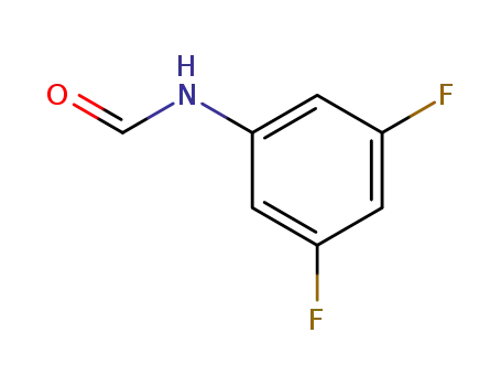 Molecular Structure of 198077-69-9 (Formamide, N-(3,5-difluorophenyl)- (9CI))