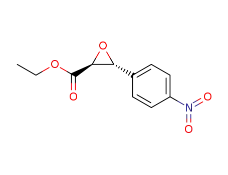 Molecular Structure of 54679-39-9 (Oxiranecarboxylic acid, 3-(4-nitrophenyl)-, ethyl ester, trans-)