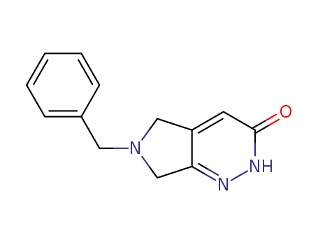 Molecular Structure of 1355174-44-5 (6-Benzyl-2,5,6,7-tetrahydro-pyrrolo[3,4-c]pyridazin-3-one)
