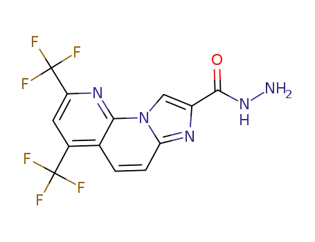 2,4-bis(trifluoromethyl)imidazo[1,2-a][1,8]naphthyridine-8-carbohydrazide