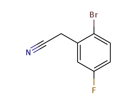 Molecular Structure of 886761-96-2 (2-BROMO-5-FLUOROPHENYLACETONITRILE)