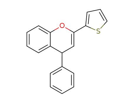 4H-1-Benzopyran, 4-phenyl-2-(2-thienyl)-