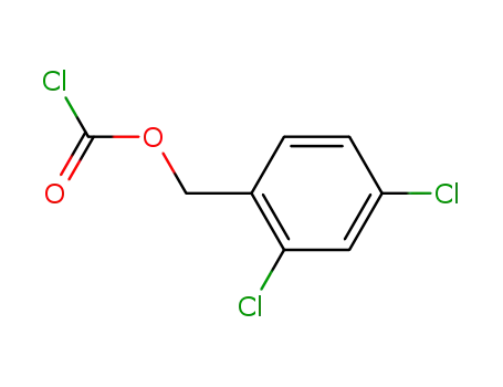 Molecular Structure of 39545-38-5 (Carbonochloridic acid, (2,4-dichlorophenyl)methyl ester)