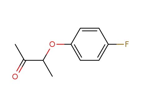 Molecular Structure of 30343-25-0 (3-(4-FLUOROPHENOXY)-2-BUTANONE)