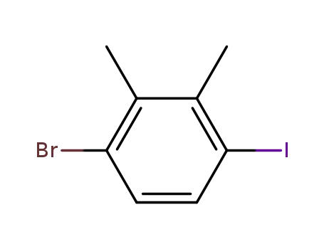 Molecular Structure of 1160573-43-2 (1-Bromo-4-iodo-2,3-dimethylbenzene)
