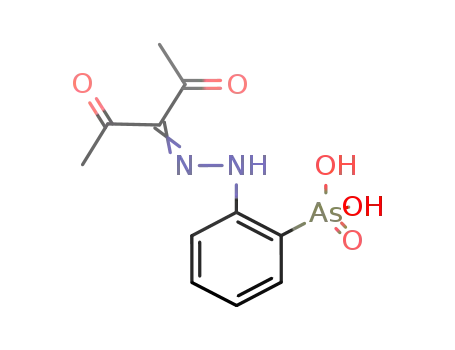 (2-(2-(2,4-dioxopentan-3-ylidene)hydrazineyl) phenyl)arsonic acid
