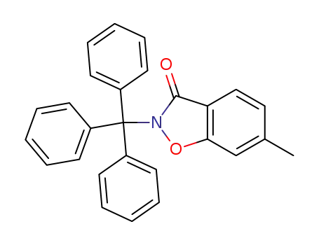1,2-Benzisoxazol-3(2H)-one, 6-methyl-2-(triphenylmethyl)-