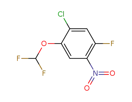 Benzene, 1-chloro-2-(difluoromethoxy)-5-fluoro-4-nitro-