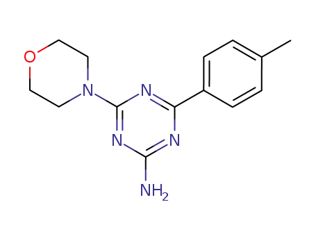 Molecular Structure of 43153-40-8 (4-(4-methylphenyl)-6-morpholino-1,3,5-triazin-2-amine)