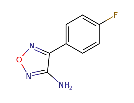 Molecular Structure of 99817-27-3 (4-(4-FLUOROPHENYL)-1,2,5-OXADIAZOL-3-AMINE)