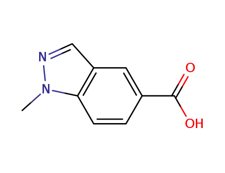 Molecular Structure of 1176754-31-6 (1-Methyl-indazole-5-carboxylic acid)
