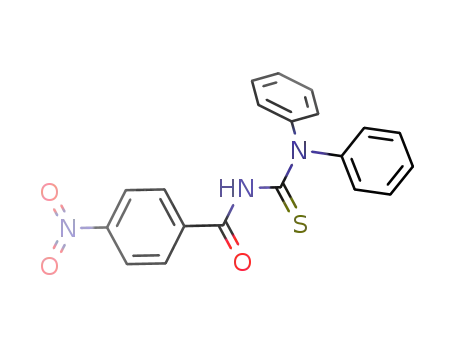 Molecular Structure of 124397-83-7 (Benzamide, N-[(diphenylamino)thioxomethyl]-4-nitro-)