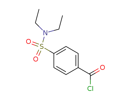 Molecular Structure of 29171-71-9 (Benzoyl chloride, 4-[(diethylamino)sulfonyl]-)