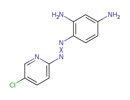 Molecular Structure of 33006-91-6 (4-(5-CHLORO-2-PYRIDYLAZO)-1,3-PHENYLENEDIAMINE)