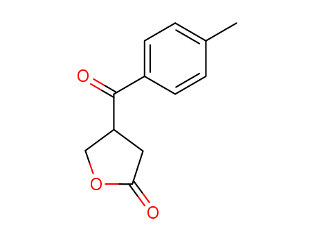 Molecular Structure of 16304-70-4 (2(3H)-Furanone, dihydro-4-(4-methylbenzoyl)-)