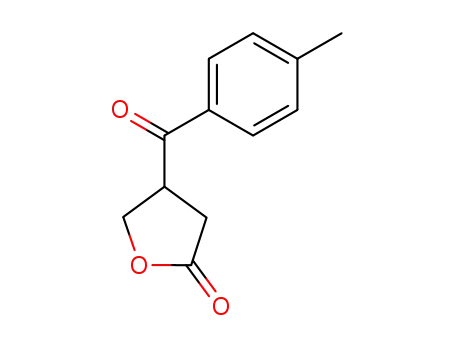 Molecular Structure of 16304-70-4 (2(3H)-Furanone, dihydro-4-(4-methylbenzoyl)-)