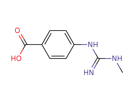 Benzoic acid, 4-[[imino(methylamino)methyl]amino]- (9CI)