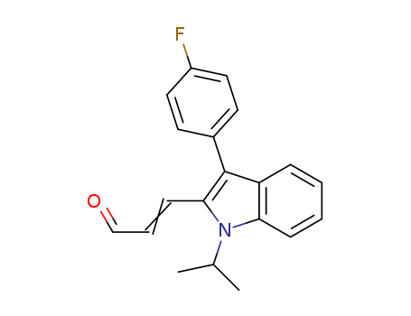 3-(3-4-Fluorophenyl-1-isopropyl-1H-indole-2-yl) propenal