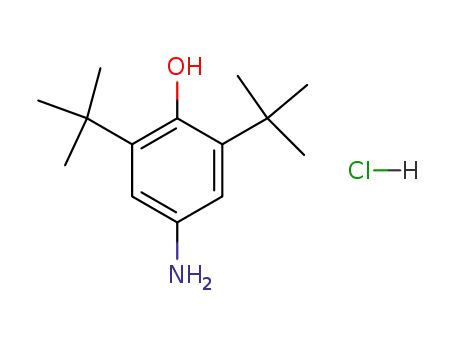 Molecular Structure of 54034-16-1 (Phenol, 4-aMino-2,6-bis(1,1-diMethylethyl)-, hydrochloride)