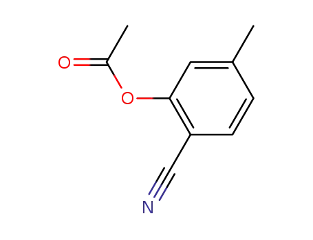 Molecular Structure of 421551-85-1 (Benzonitrile, 2-(acetyloxy)-4-methyl- (9CI))