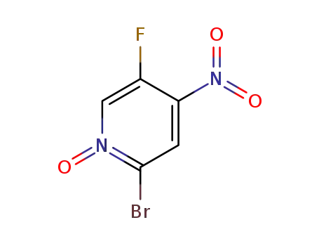 Molecular Structure of 935534-40-0 (2-Bromo-5-fluoro-4-nitropyridine 1-oxide)