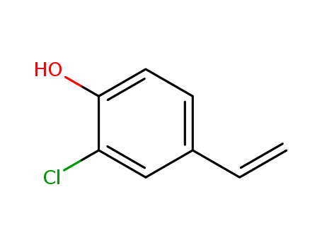 Molecular Structure of 45803-91-6 (Phenol,  2-chloro-4-ethenyl-)