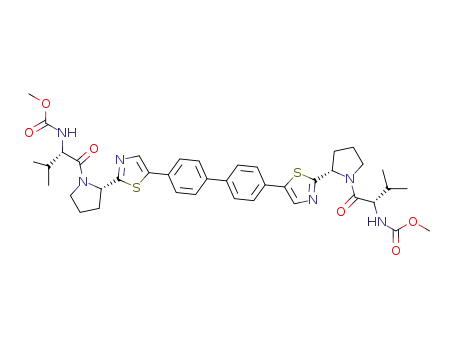 methyl [(2S)-1-{(2S)-2-[5-(4’-{2-[(2S)-1-{(2S)-2-[(methoxycarbonyl)amino]-3-methylbutanoyl}pyrrolidin-2-yl]-1,3-thiazol-5-yl}biphenyl-4-yl)-1,3-thiazol-2-yl]pyrrolidin-1-yl}-3-methyl-1-oxobutan-2-yl]carbamate