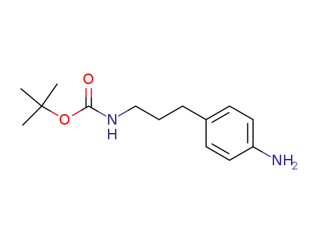 Molecular Structure of 180147-82-4 (4-(3-Boc-aMinopropyl)aniline)