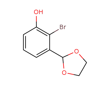 2-broMo-3-(1,3-dioxolan-2-yl)phenol